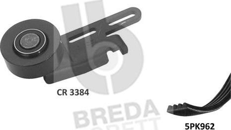 Breda Lorett KCA0011 - Поликлиновый ременный комплект www.autospares.lv