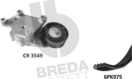 Breda Lorett KCA0029 - Ķīļrievu siksnu komplekts autospares.lv