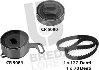 Breda Lorett KCD0472 - Комплект зубчатого ремня ГРМ www.autospares.lv