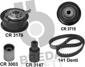 Breda Lorett KCD0581 - Комплект зубчатого ремня ГРМ www.autospares.lv