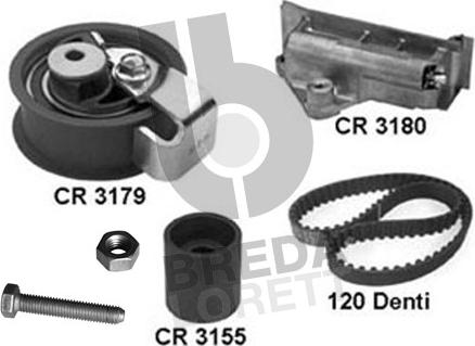 Breda Lorett KCD0583 - Комплект зубчатого ремня ГРМ www.autospares.lv