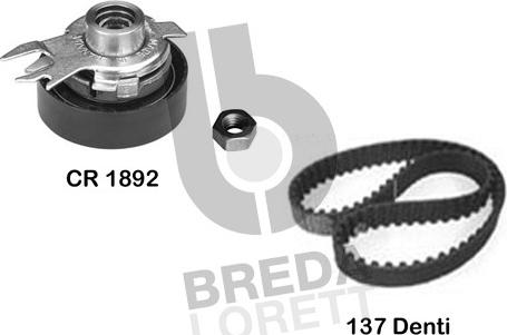 Breda Lorett KCD0644 - Комплект зубчатого ремня ГРМ www.autospares.lv