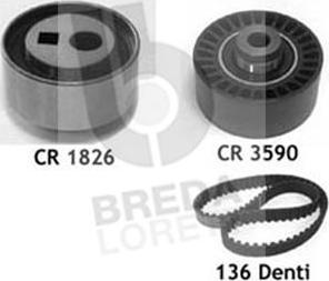 Breda Lorett KCD0609 - Комплект зубчатого ремня ГРМ www.autospares.lv