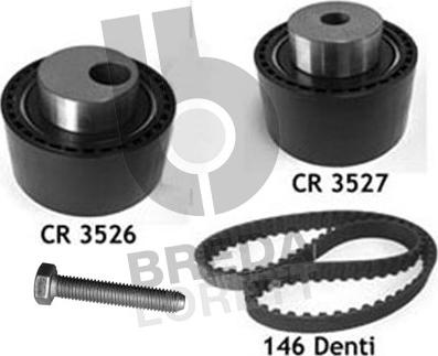 Breda Lorett KCD0600 - Комплект зубчатого ремня ГРМ www.autospares.lv