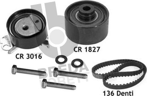 Breda Lorett KCD0601 - Комплект зубчатого ремня ГРМ www.autospares.lv