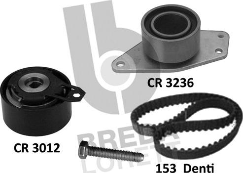 Breda Lorett KCD0612 - Комплект зубчатого ремня ГРМ www.autospares.lv