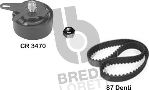 Breda Lorett KCD0617 - Комплект зубчатого ремня ГРМ www.autospares.lv