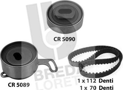 Breda Lorett KCD0631 - Комплект зубчатого ремня ГРМ www.autospares.lv