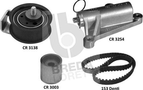 Breda Lorett KCD0623 - Комплект зубчатого ремня ГРМ www.autospares.lv