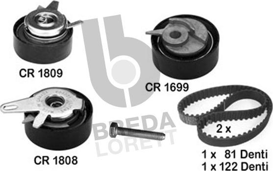 Breda Lorett KCD0064 - Zobsiksnas komplekts autospares.lv