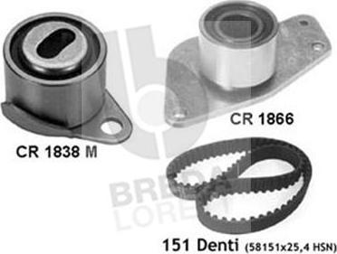 Breda Lorett KCD0065 - Комплект зубчатого ремня ГРМ www.autospares.lv