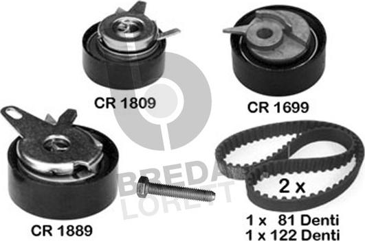 Breda Lorett KCD0066 - Zobsiksnas komplekts www.autospares.lv