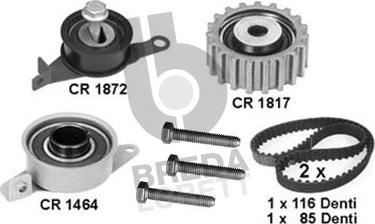 Breda Lorett KCD0010 - Zobsiksnas komplekts autospares.lv