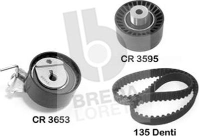 Breda Lorett KCD0033 - Комплект зубчатого ремня ГРМ www.autospares.lv