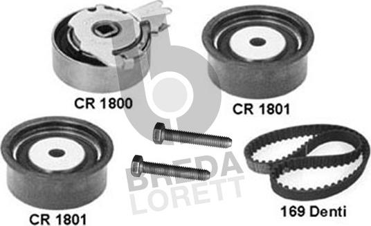 Breda Lorett KCD0022 - Zobsiksnas komplekts www.autospares.lv