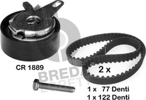 Breda Lorett KCD0070 - Комплект зубчатого ремня ГРМ www.autospares.lv