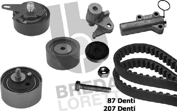 Breda Lorett KCD0157 - Комплект зубчатого ремня ГРМ www.autospares.lv