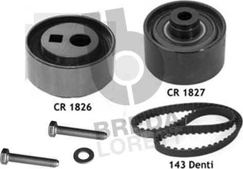 Breda Lorett KCD0110 - Комплект зубчатого ремня ГРМ www.autospares.lv