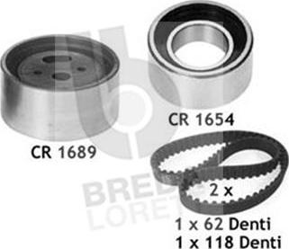 Breda Lorett KCD0117 - Комплект зубчатого ремня ГРМ www.autospares.lv