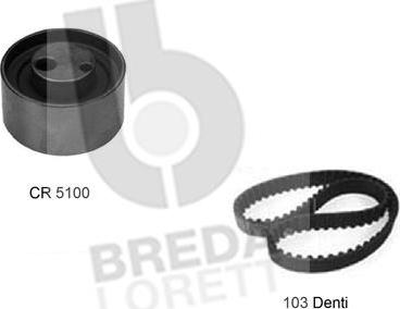 Breda Lorett KCD0182 - Комплект зубчатого ремня ГРМ www.autospares.lv