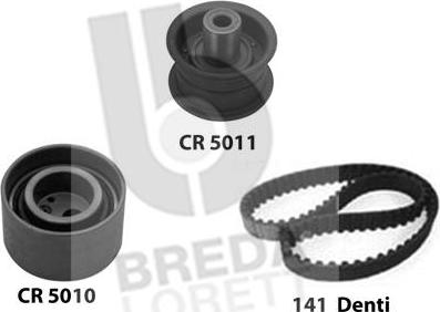 Breda Lorett KCD0130 - Комплект зубчатого ремня ГРМ www.autospares.lv