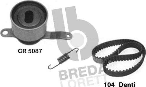 Breda Lorett KCD0176 - Комплект зубчатого ремня ГРМ www.autospares.lv