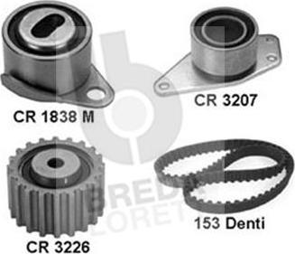 Breda Lorett KCD0383 - Комплект зубчатого ремня ГРМ www.autospares.lv