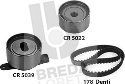 Breda Lorett KCD0237 - Комплект зубчатого ремня ГРМ www.autospares.lv