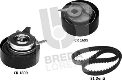 Breda Lorett KCD0750 - Zobsiksnas komplekts www.autospares.lv