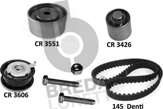 Breda Lorett KCD0780 - Zobsiksnas komplekts autospares.lv