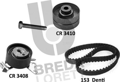 Breda Lorett KCD0788 - Комплект зубчатого ремня ГРМ www.autospares.lv