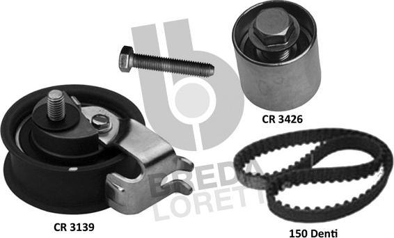 Breda Lorett KCD0731 - Комплект зубчатого ремня ГРМ www.autospares.lv