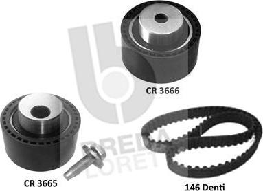 Breda Lorett KCD0733 - Комплект зубчатого ремня ГРМ www.autospares.lv