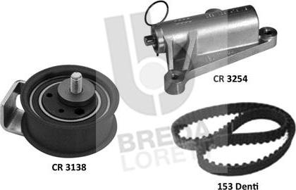 Breda Lorett KCD0725 - Комплект зубчатого ремня ГРМ www.autospares.lv