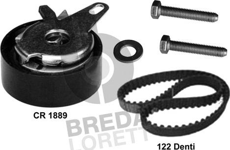 Breda Lorett KCD0720 - Комплект зубчатого ремня ГРМ www.autospares.lv