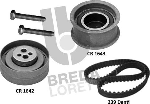 Breda Lorett KCD0728 - Zobsiksnas komplekts www.autospares.lv