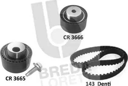 Breda Lorett KCD0779 - Комплект зубчатого ремня ГРМ www.autospares.lv