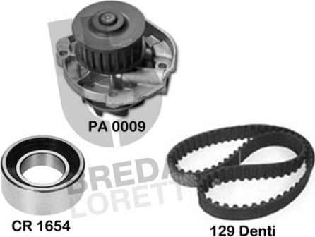 Breda Lorett KPA0587B - Water Pump & Timing Belt Set www.autospares.lv