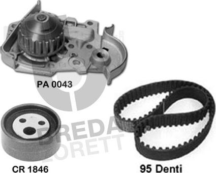 Breda Lorett KPA0057A - Water Pump & Timing Belt Set www.autospares.lv