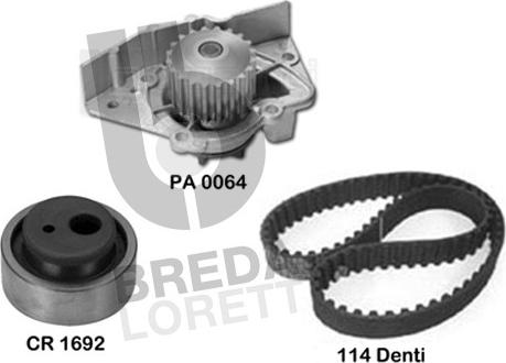 Breda Lorett KPA0103B - Ūdenssūknis + Zobsiksnas komplekts autospares.lv