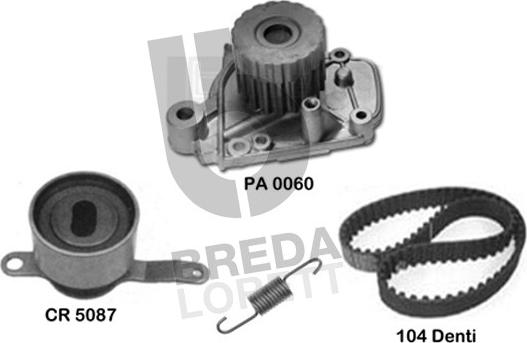 Breda Lorett KPA0176A - Ūdenssūknis + Zobsiksnas komplekts www.autospares.lv