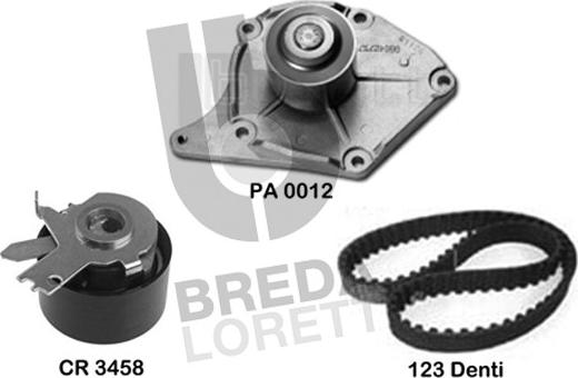 Breda Lorett KPA0361A - Ūdenssūknis + Zobsiksnas komplekts www.autospares.lv