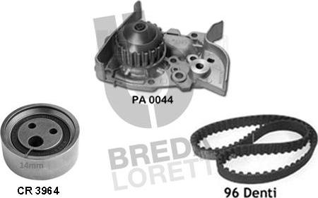 Breda Lorett KPA0371A - Water Pump & Timing Belt Set www.autospares.lv