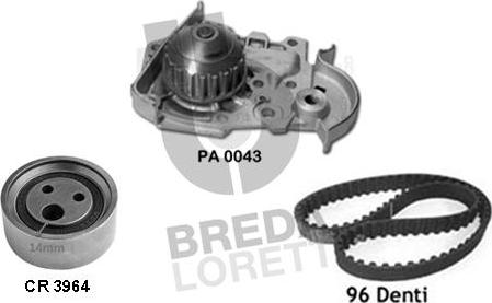 Breda Lorett KPA0371B - Water Pump & Timing Belt Set www.autospares.lv