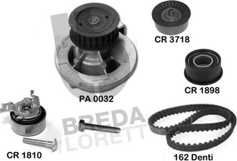 Breda Lorett KPA0718B - Water Pump & Timing Belt Set www.autospares.lv