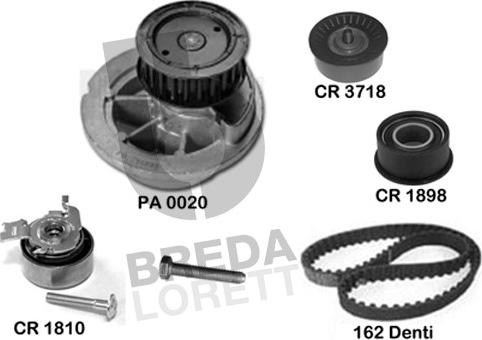 Breda Lorett KPA0718C - Water Pump & Timing Belt Set www.autospares.lv