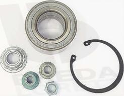 Breda Lorett KRT1595 - Подшипник ступицы колеса, комплект www.autospares.lv