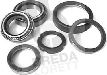 Breda Lorett KRT2570 - Подшипник ступицы колеса, комплект www.autospares.lv