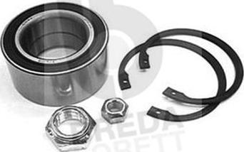 Breda Lorett KRT2103 - Подшипник ступицы колеса, комплект www.autospares.lv