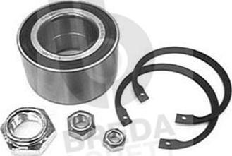 Breda Lorett KRT2222 - Подшипник ступицы колеса, комплект www.autospares.lv